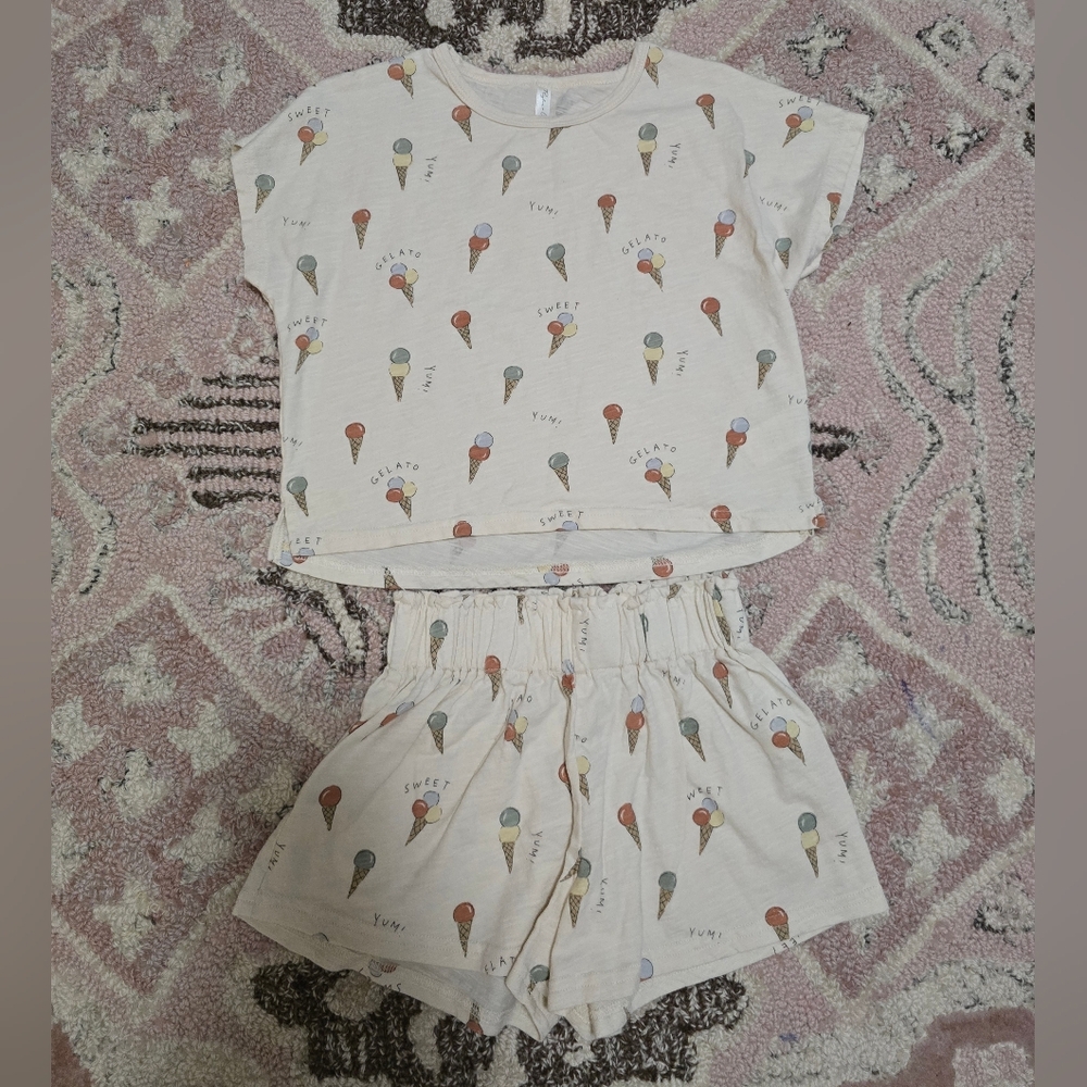 Rylee + Cru Raegan Gelato Top & Shorts Set Size 4-5YRS